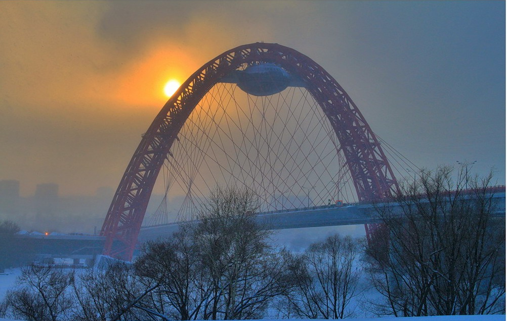 Мост возле крылатского в москве
